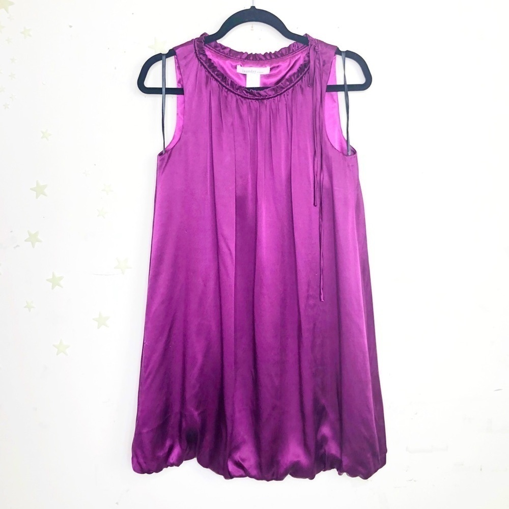 Laundry by Design purple silk mini dress